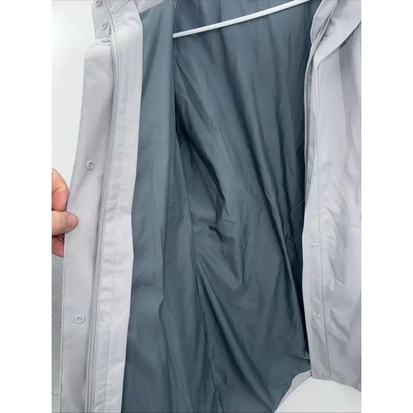 Patagonia Vosque Shell ONLY Jacket Grey Waterproof Hooded Zip Up Coat Size Small - Picture 7 of 8